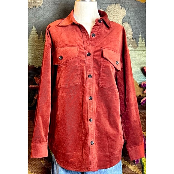 Madewell Oversized Buttondown Corduroy Jacket L - Picture 1 of 15